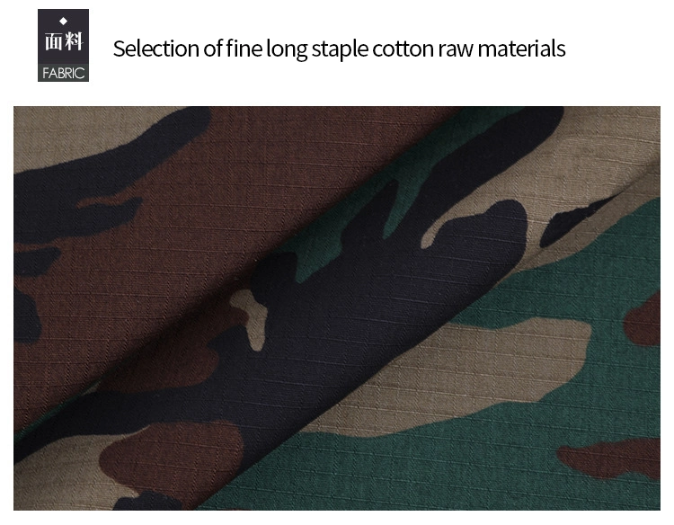 Woodland Camouflage Fabric Miltary Camouflage Twill Ripstop Woodland Army Camo Fabric